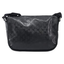 GUCCI GG Implementation Shoulder Bag PVC Black Silver 201732 Auth ka3564-2