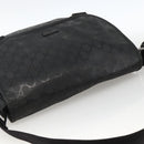 GUCCI GG Implementation Shoulder Bag PVC Black Silver 201732 Auth ka3564-6