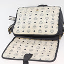 MCM Vicetos Logogram Shoulder Bag PVC Leather White Gold Auth ka3568-15
