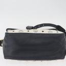 MCM Vicetos Logogram Shoulder Bag PVC Leather White Gold Auth ka3568-9