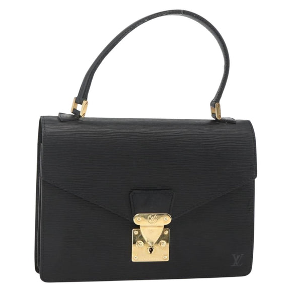 LOUIS VUITTON Epi Concorde Hand Bag Black M52132 LV Auth ka3570