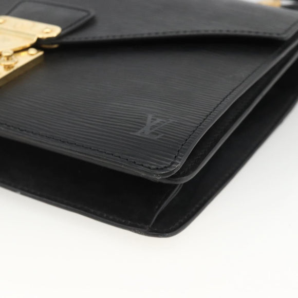 LOUIS VUITTON Epi Concorde Hand Bag Black M52132 LV Auth ka3570