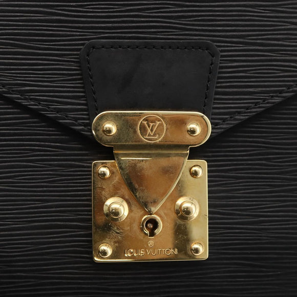 LOUIS VUITTON Epi Concorde Hand Bag Black M52132 LV Auth ka3570
