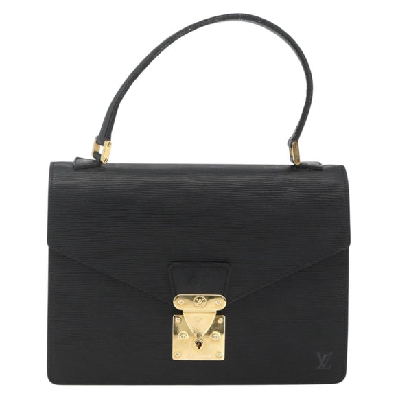 LOUIS VUITTON Epi Concorde Hand Bag Black M52132 LV Auth ka3570