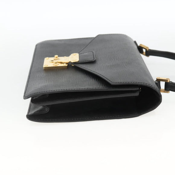 LOUIS VUITTON Epi Concorde Hand Bag Black M52132 LV Auth ka3570