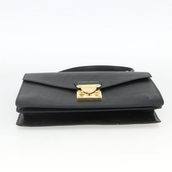 LOUIS VUITTON Epi Concorde Hand Bag Black M52132 LV Auth ka3570