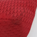 Christian Dior Trotter Canvas Tote Bag Red Silver Auth ka3572-10