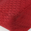 Christian Dior Trotter Canvas Tote Bag Red Silver Auth ka3572-11