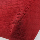 Christian Dior Trotter Canvas Tote Bag Red Silver Auth ka3572-13