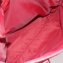 Christian Dior Trotter Canvas Tote Bag Red Silver Auth ka3572-16