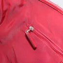 Christian Dior Trotter Canvas Tote Bag Red Silver Auth ka3572-19