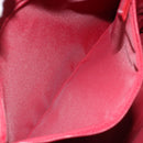 Christian Dior Trotter Canvas Tote Bag Red Silver Auth ka3572-20