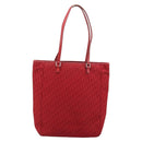 Christian Dior Trotter Canvas Tote Bag Red Silver Auth ka3572-3