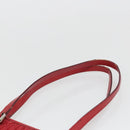 Christian Dior Trotter Canvas Tote Bag Red Silver Auth ka3572-8