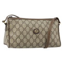 GUCCI GG Supreme Shoulder Bag PVC Beige Gold 89 01 021 Auth ka3575-1