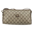 GUCCI GG Supreme Shoulder Bag PVC Beige Gold 89 01 021 Auth ka3575-13