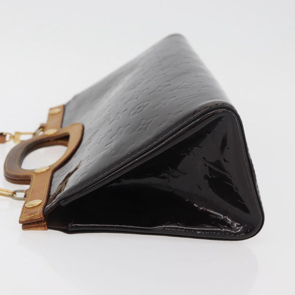 LOUIS VUITTON Monogram Vernis Roxbury Drive Hand Bag Amarante M91995 Auth ka3576