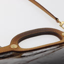 LOUIS VUITTON Monogram Vernis Roxbury Drive Hand Bag Amarante M91995 Auth ka3576-8