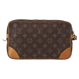 LOUIS VUITTON Monogram Marly Dragonne GM Clutch Bag M51825 LV Auth ka358 - 0