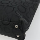 Salvatore Ferragamo Tote Bag Canvas Black Silver Auth ka3582-10