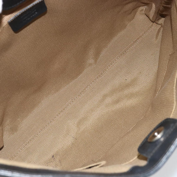 Salvatore Ferragamo Tote Bag Canvas Black Silver Auth ka3582