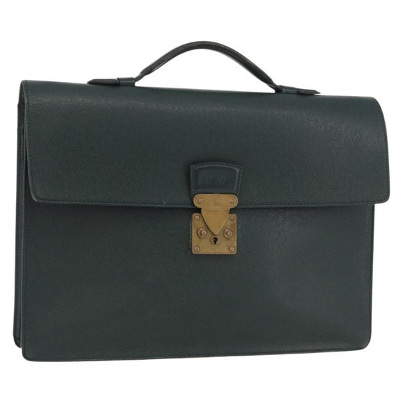 LOUIS VUITTON Taiga Serviette Kourad Business Bag Epicea T16786 LV Auth ka3586