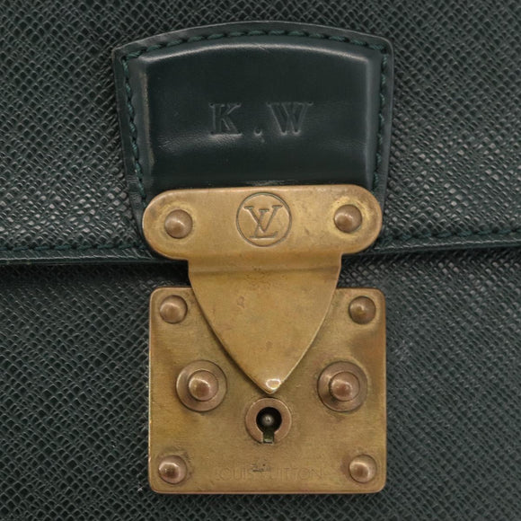 LOUIS VUITTON Taiga Serviette Kourad Business Bag Epicea T16786 LV Auth ka3586