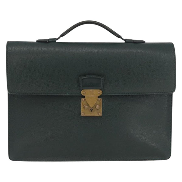 LOUIS VUITTON Taiga Serviette Kourad Business Bag Epicea T16786 LV Auth ka3586