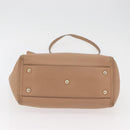 GUCCI Soho Interlocking Hand Bag Leather 2way Gold Beige 369176 Auth ka3592-5