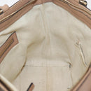 GUCCI Soho Interlocking Hand Bag Leather 2way Gold Beige 369176 Auth ka3592-20