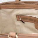 GUCCI Soho Interlocking Hand Bag Leather 2way Gold Beige 369176 Auth ka3592-22