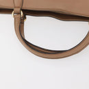 GUCCI Soho Interlocking Hand Bag Leather 2way Gold Beige 369176 Auth ka3592-7