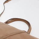 GUCCI Soho Interlocking Hand Bag Leather 2way Gold Beige 369176 Auth ka3592-8