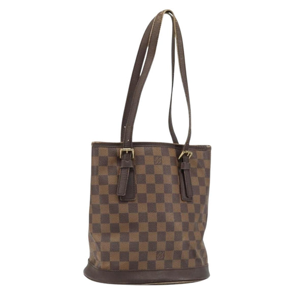 LOUIS VUITTON Damier Ebene Marais Shoulder Bag N42240 LV Auth ka3593