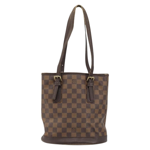 LOUIS VUITTON Damier Ebene Marais Shoulder Bag N42240 LV Auth ka3593