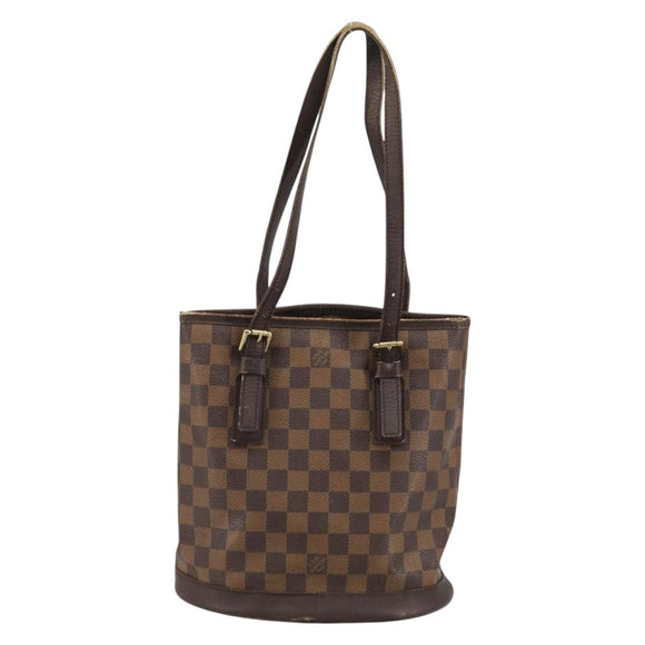 LOUIS VUITTON Damier Ebene Marais Shoulder Bag N42240 LV Auth ka3593