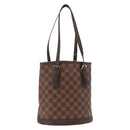 LOUIS VUITTON Damier Ebene Marais Schoudertas N42240 LV Auth ka3595-1