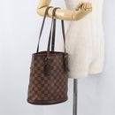 LOUIS VUITTON Damier Ebene Marais Schoudertas N42240 LV Auth ka3595-24