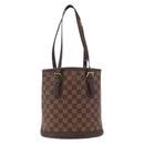 LOUIS VUITTON Damier Ebene Marais Schoudertas N42240 LV Auth ka3595-13