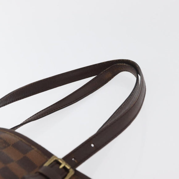 LOUIS VUITTON Damier Ebene Marais Schoudertas N42240 LV Auth ka3595