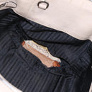 PRADA Tote Bag Leer Grijs Zilver Auth ka3597-21
