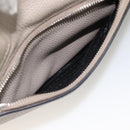 PRADA Tote Bag Leer Grijs Zilver Auth ka3597-28