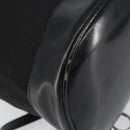 GUCCI Bamboo Shoulder Bag Nylon Black Silver 003 2113 0036 Auth ka360-13