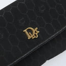 Christian Dior Honeycomb Canvas Chain Shoulder Bag Beige Gold Auth ka3601A-17