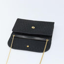 Christian Dior Honeycomb Canvas Chain Shoulder Bag Beige Gold Auth ka3601A-11
