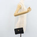 Christian Dior Honeycomb Canvas Chain Shoulder Bag Beige Gold Auth ka3601A-21