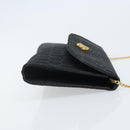 Christian Dior Honeycomb Canvas Chain Shoulder Bag Beige Gold Auth ka3601A-3