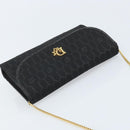 Christian Dior Honeycomb Canvas Chain Shoulder Bag Beige Gold Auth ka3601A-6