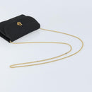 Christian Dior Honeycomb Canvas Chain Shoulder Bag Beige Gold Auth ka3601A-7