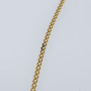 Christian Dior Honeycomb Canvas Chain Shoulder Bag Beige Gold Auth ka3601A-9